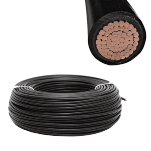Cable solar unifilar flexible 1x50mm negro 06/1KV