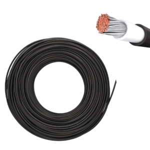 Cable solar unifilar flexible 1x6mm negro HFFR-XLPE 06/1KV