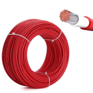 Metro Cable solar unifilar flexible 1x6mm rojo HFFR-XLPE 06/1KV