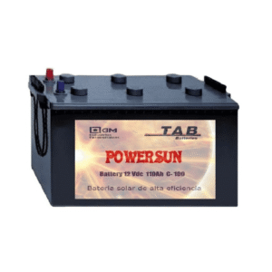 Batería solar ácido plomo 12V 110Ah C100