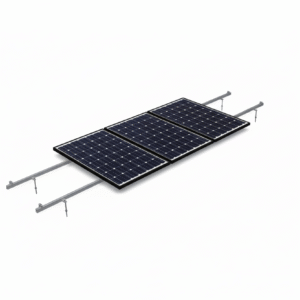 Conjunto soporte de aluminio coplanar 1 panel solar