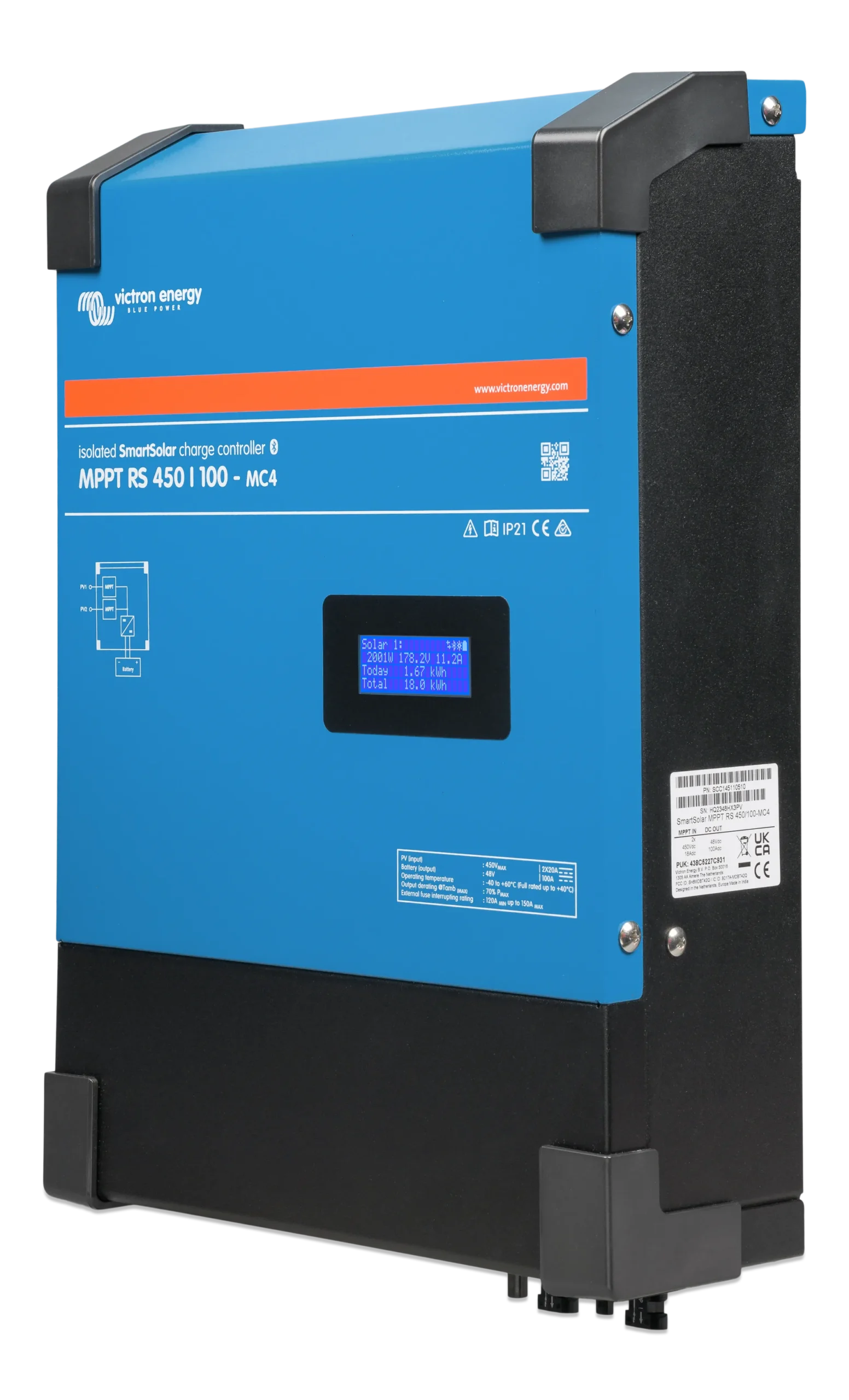 Regulador MPPT Victron SmartSolar 450V 200A MC4 RS - Imagen 2