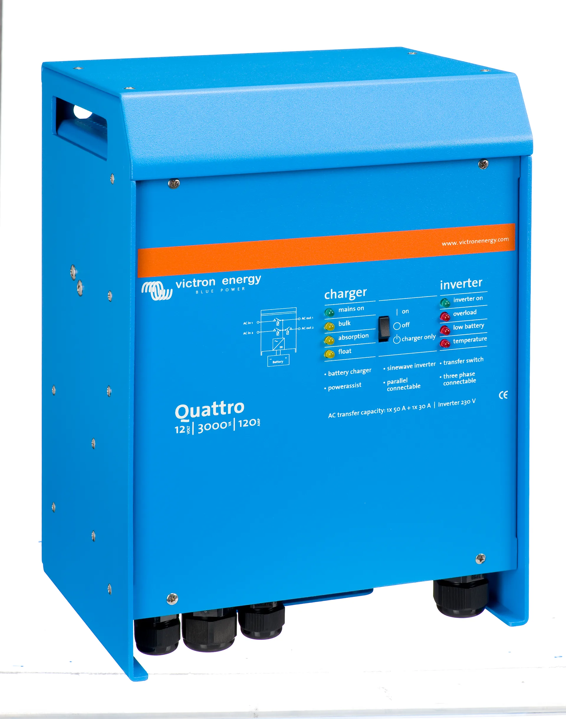 Inversor cargador Victron Quattro 48V 5000VA 70A /100 - Imagen 3