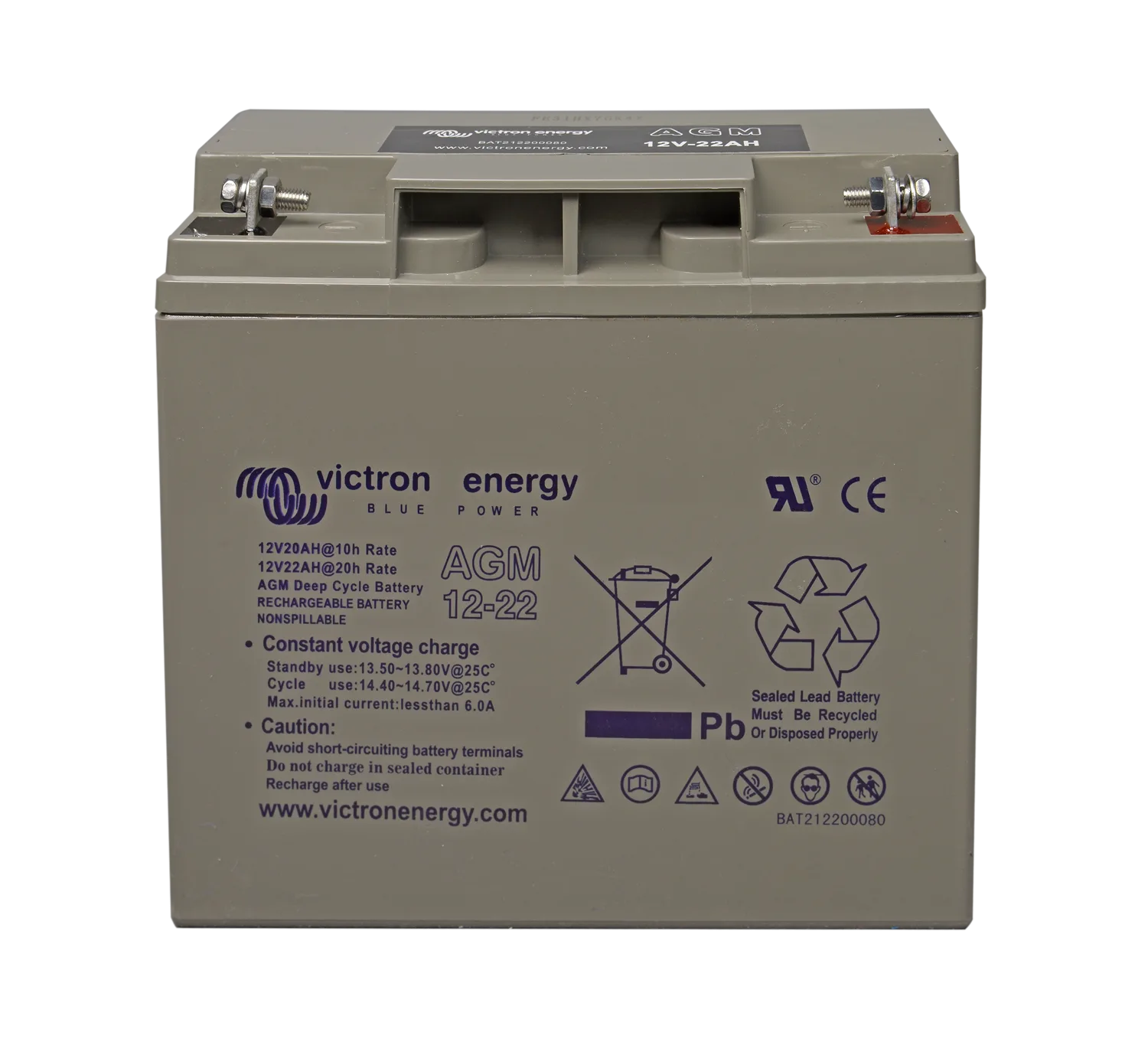 batería Victron AGM Deep Cycle 12V 8Ah