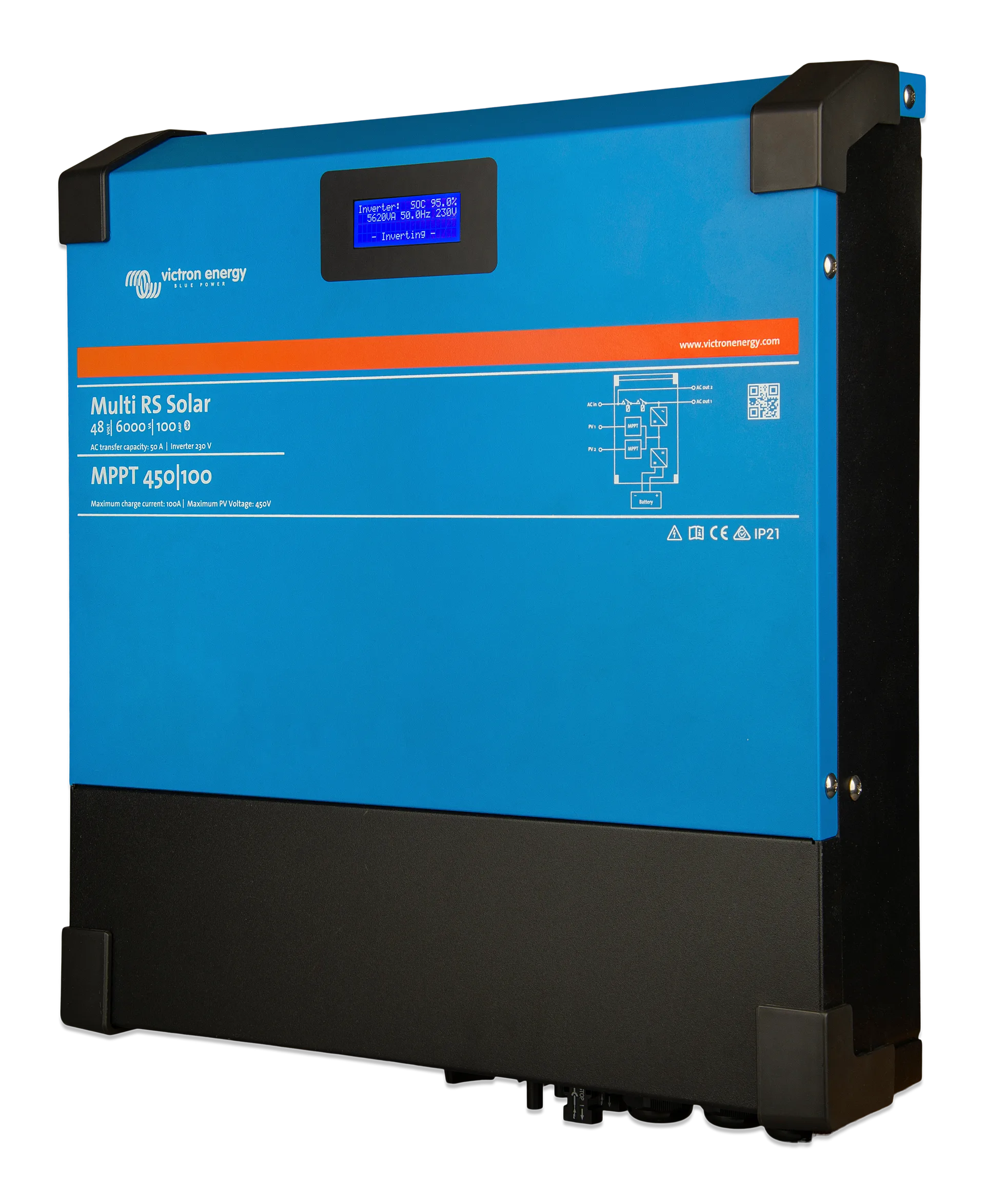 Inversor cargador Victron 48V 6000VA 100A Multi RS Solar /100 - Imagen 2
