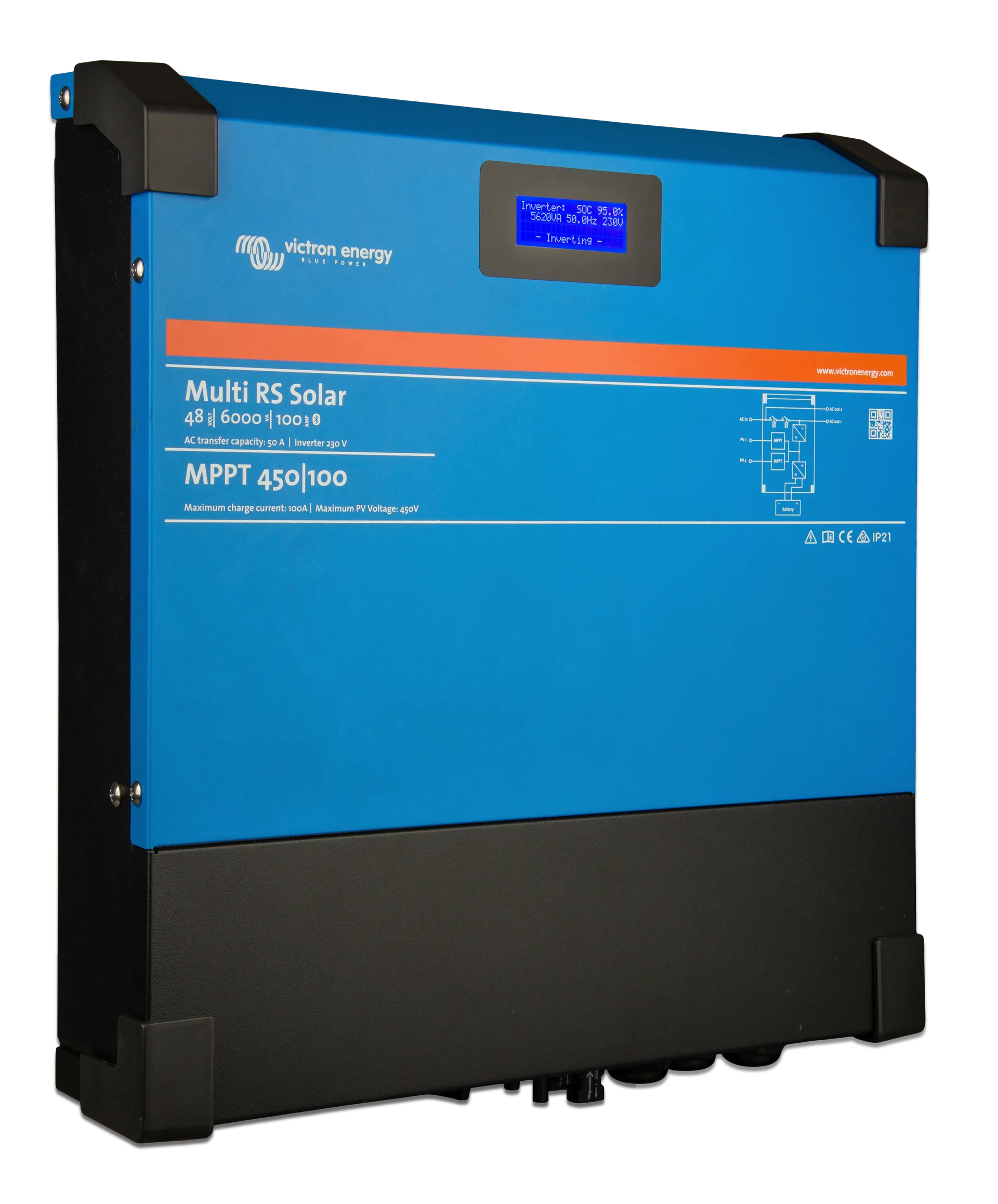 Inversor cargador Victron 48V 6000VA 100A Multi RS Solar /100 - Imagen 3