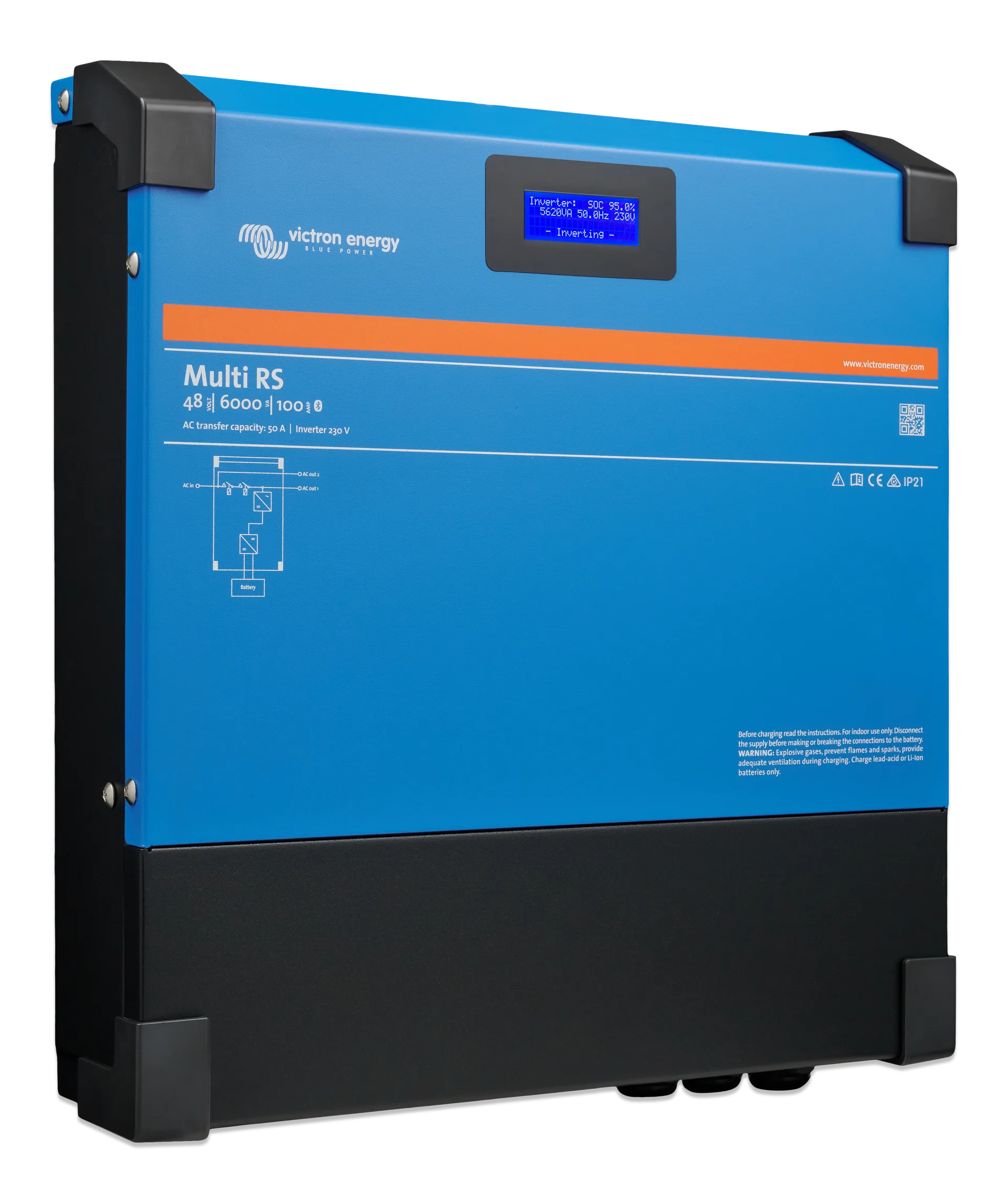 Inversor cargador Victron 48V 6000VA 100A Multi RS 230V - Imagen 5