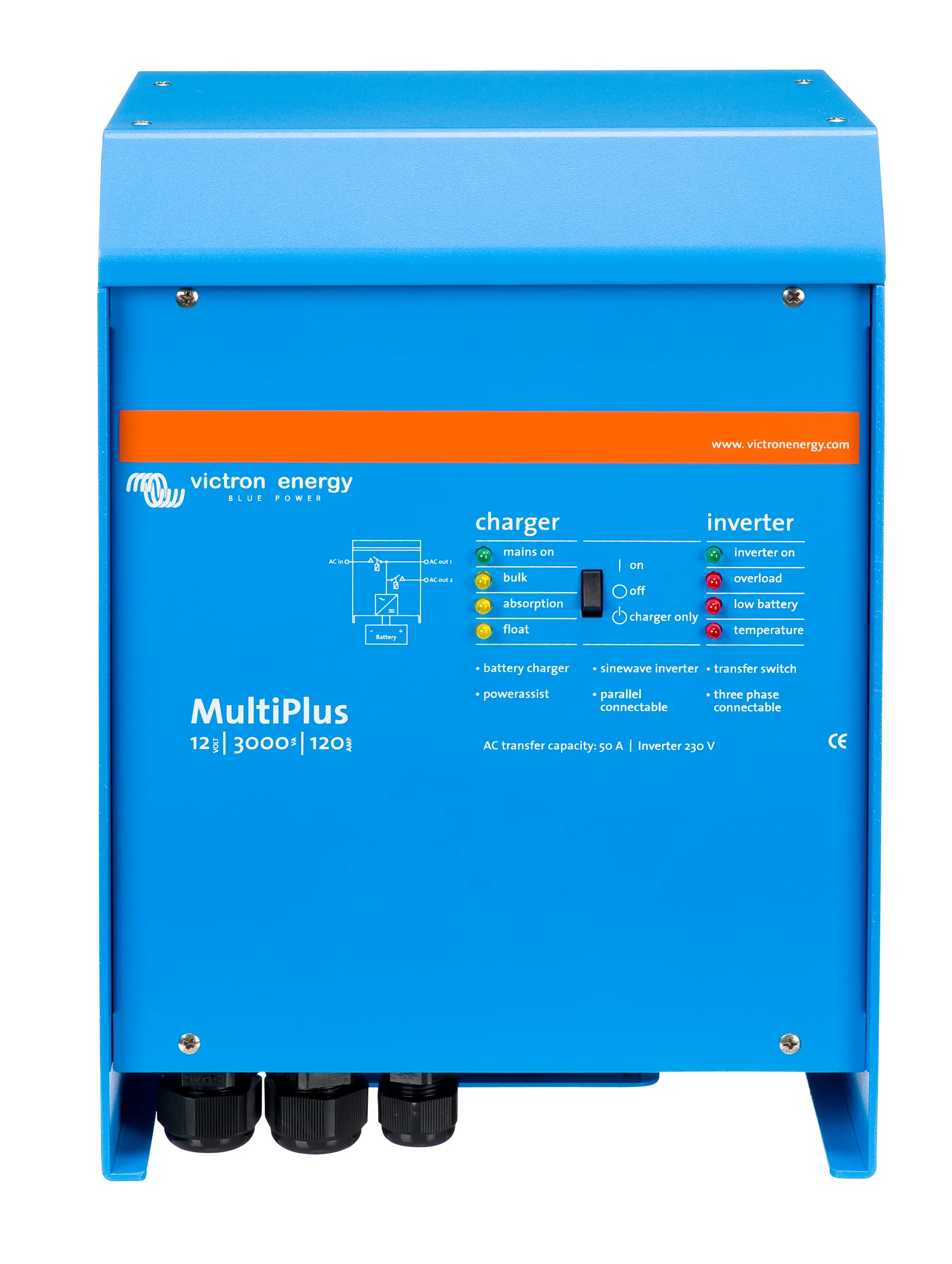 Inversor cargador Victron MultiPlus 24V 3000VA 70A