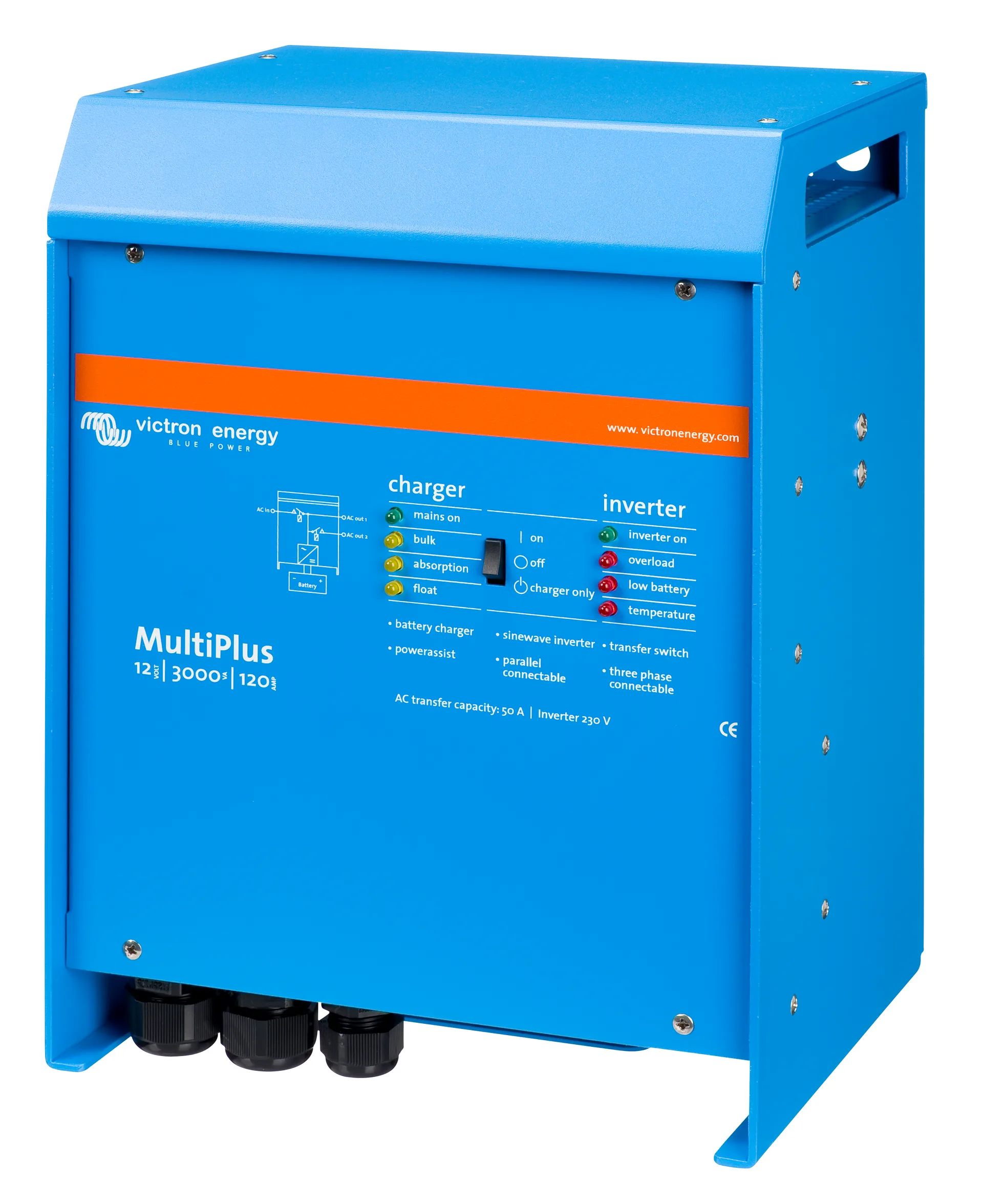 Inversor cargador Victron MultiPlus 24V 3000VA 70A - Imagen 2