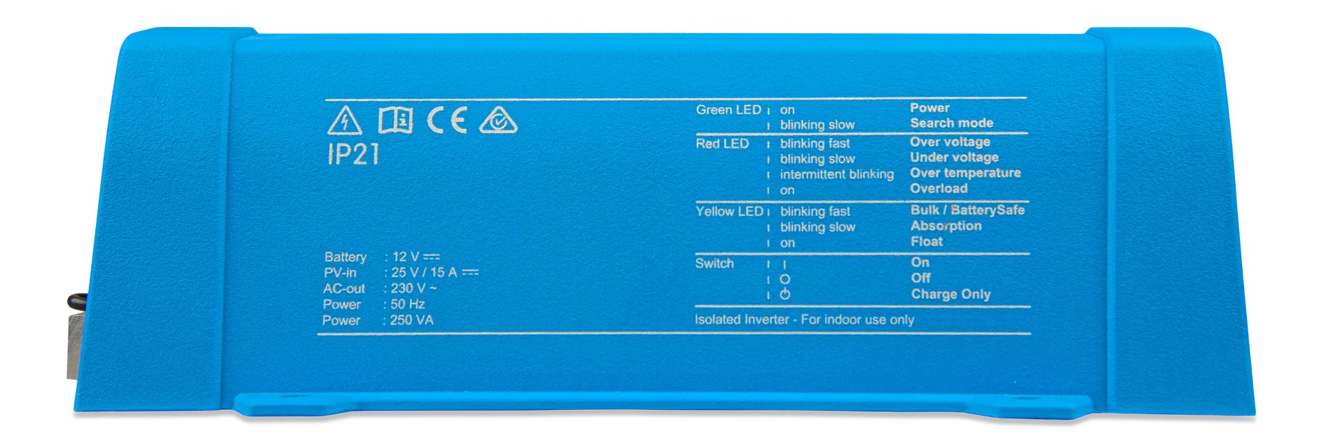 Inversor onda pura Victron Sun Inverter 12V 250VA -15 IEC - Imagen 5