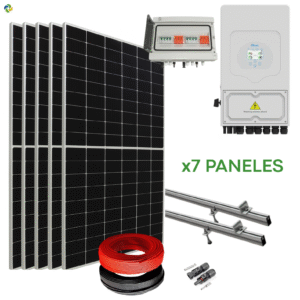 Kit Solar Completo Híbrido Deye 5kW + 4,17 kWp Suntech (Autoconsumo diurno)